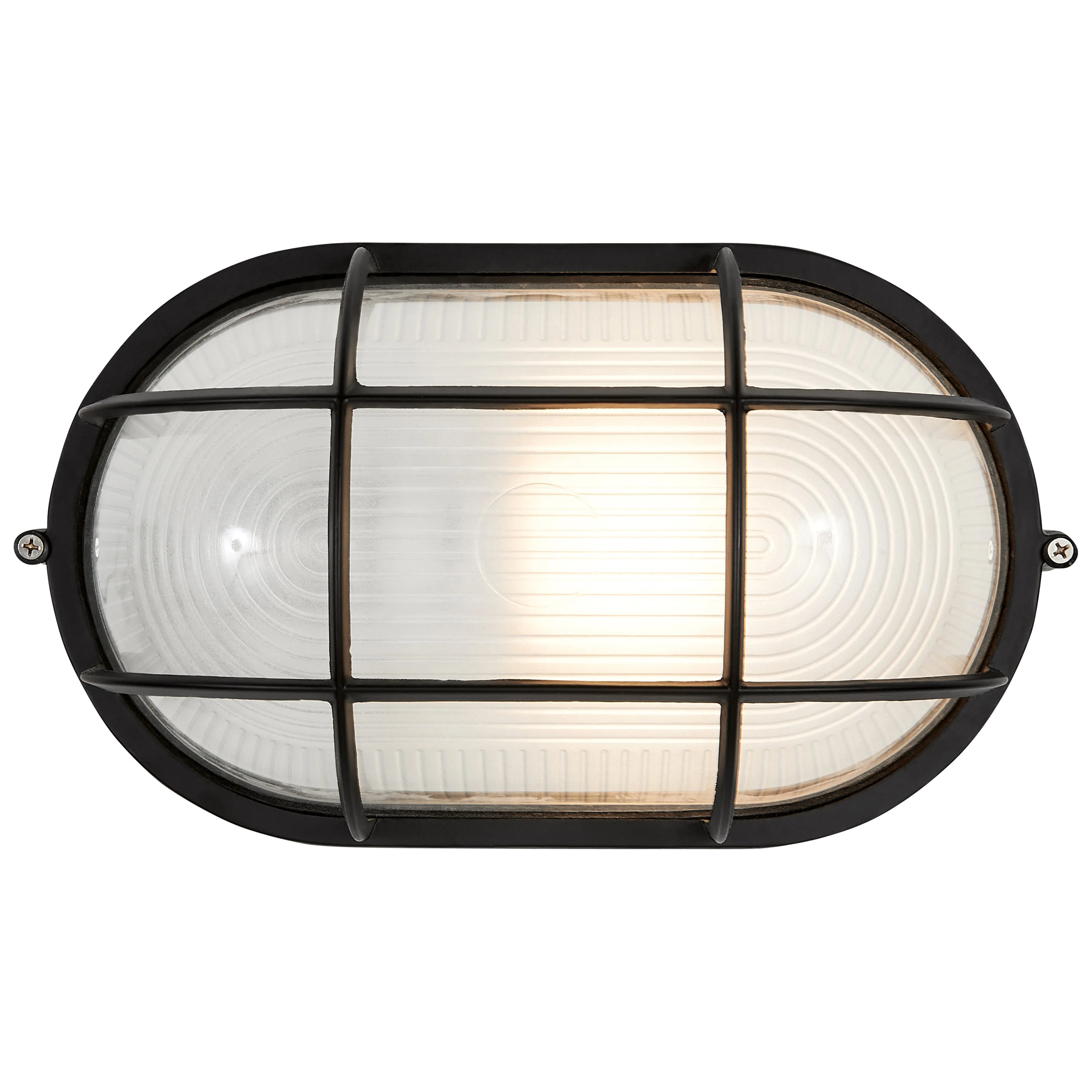 1 Light Outdoor Bulkhead, 60W, 120V, Black Finish, Nauticus Dual Mount Collection