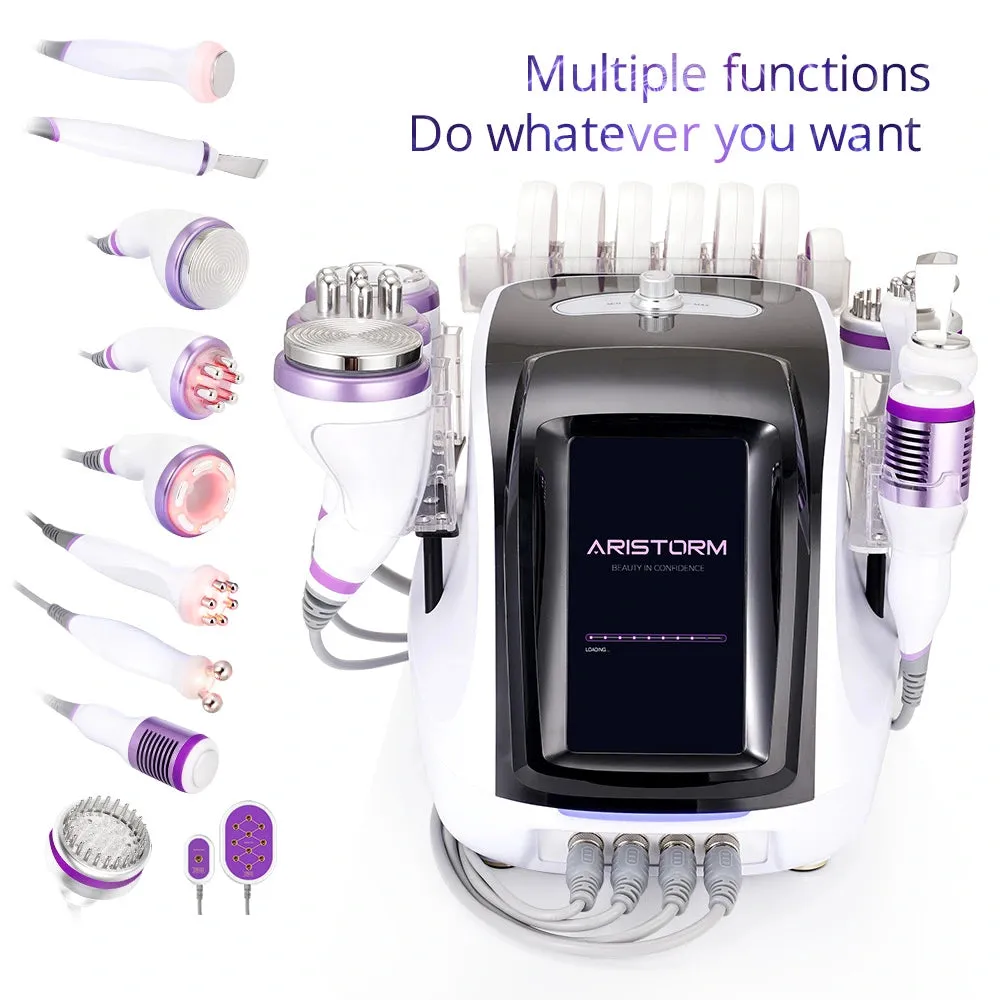 10In1 Ultrasonic Cavitation Slimming Radio Frequency Vacuum Photon Bio Microcurrent LipoLaser Shaping Machine