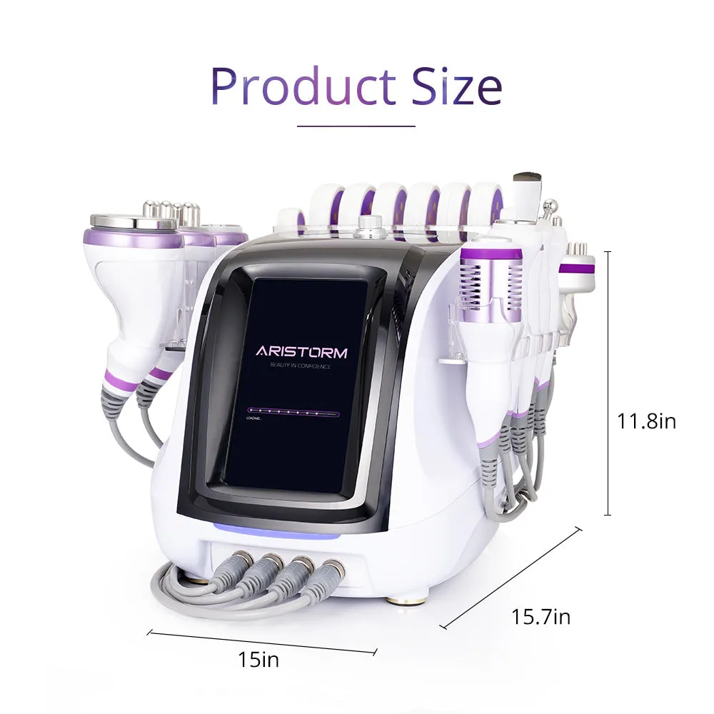 10In1 Ultrasonic Cavitation Slimming Radio Frequency Vacuum Photon Bio Microcurrent LipoLaser Shaping Machine