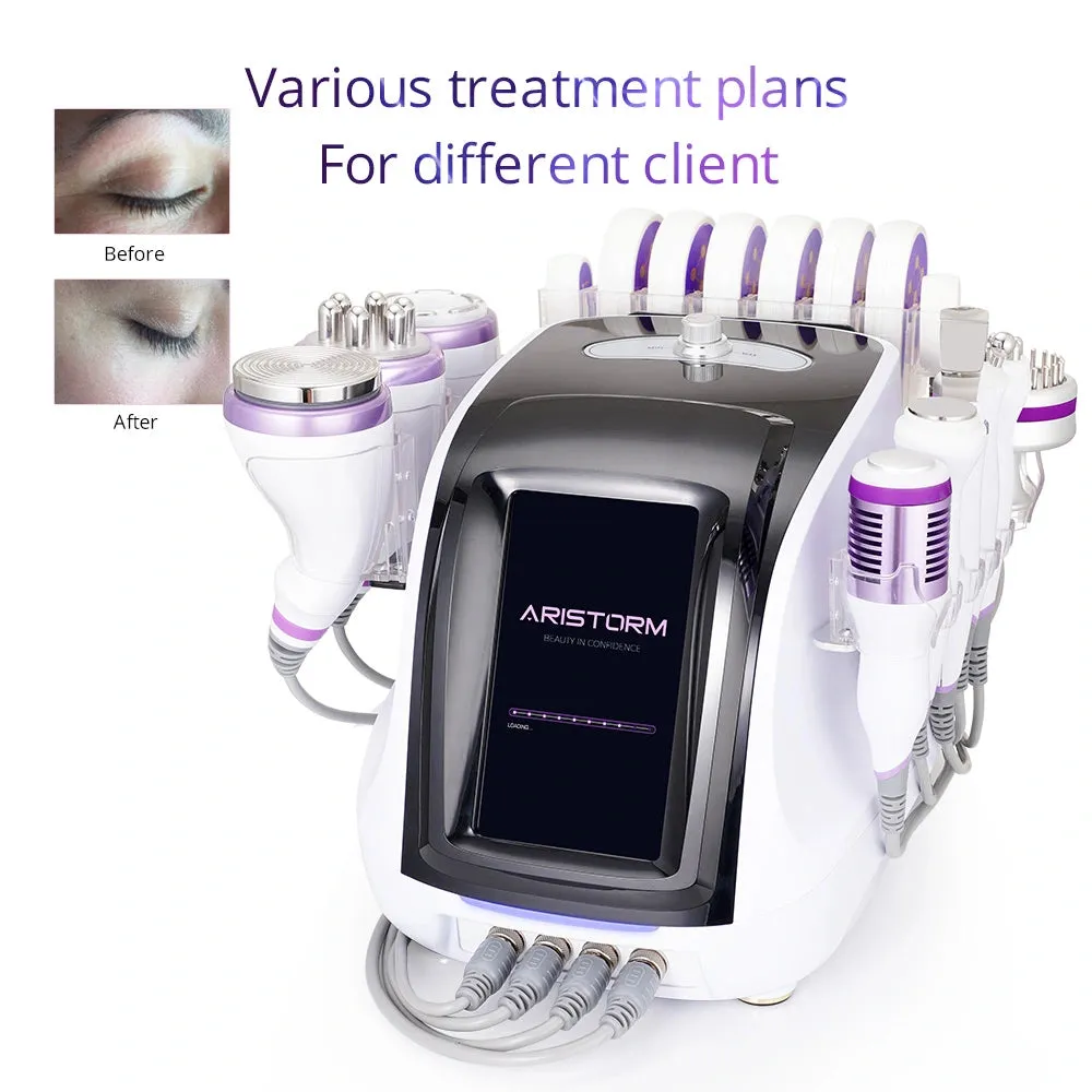10In1 Ultrasonic Cavitation Slimming Radio Frequency Vacuum Photon Bio Microcurrent LipoLaser Shaping Machine
