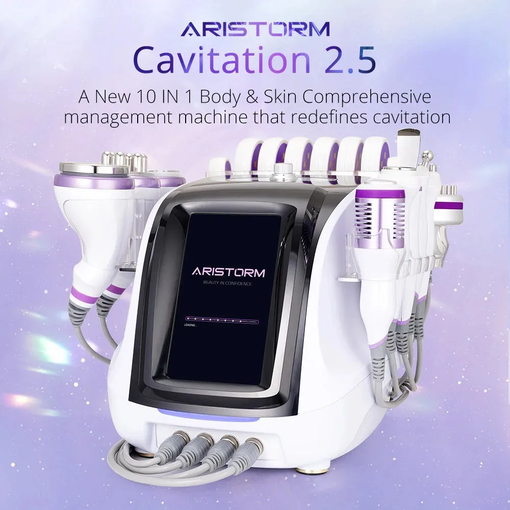 10In1 Ultrasonic Cavitation Slimming Radio Frequency Vacuum Photon Bio Microcurrent LipoLaser Shaping Machine