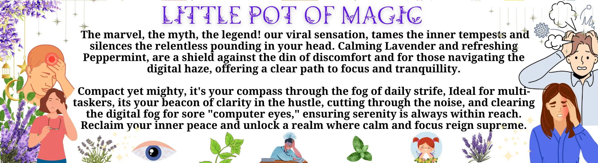 15ml Little Pot Of Magic: Silence the Storm, breathe in tranquillity