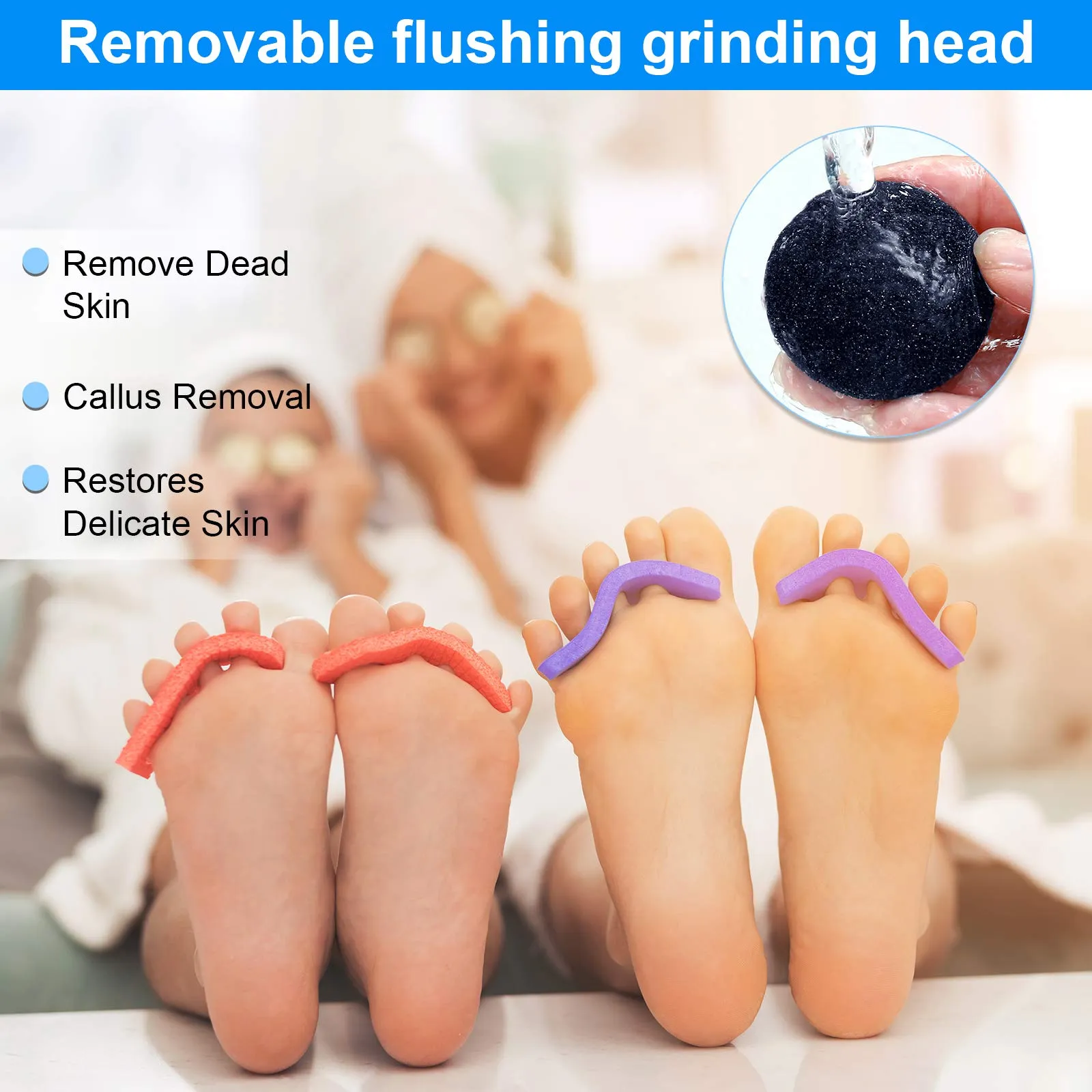 20 Pieces Regular Coarse Replacement Pads for Portable Electric Foot Grinder Foot File Refills Vacuum Adsorption Electric Callus Remover Hard Skin Grind Head for Cracked Heels Dead Skin (Black) Black
