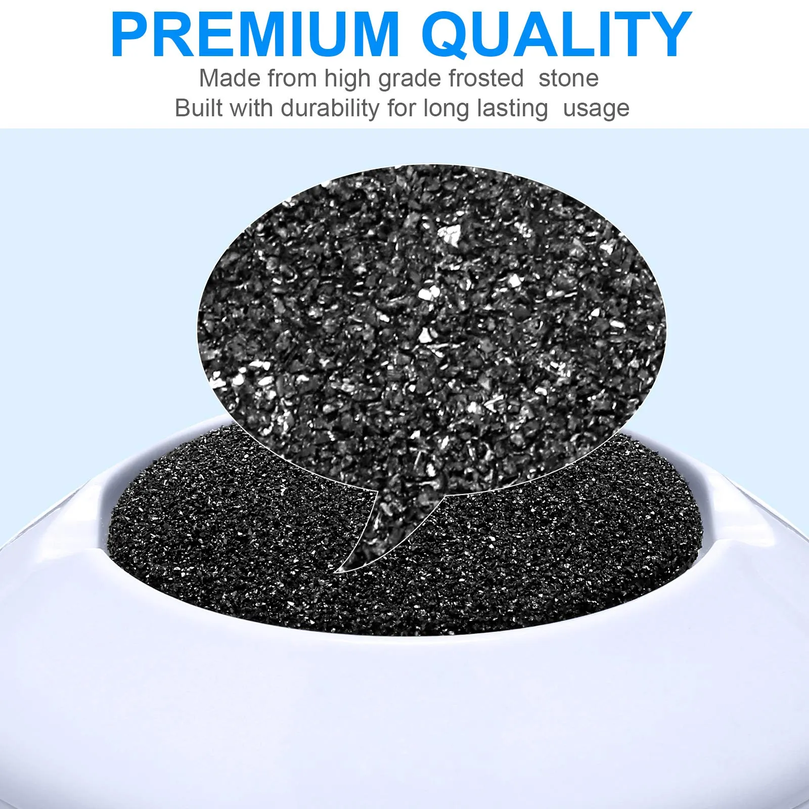 20 Pieces Regular Coarse Replacement Pads for Portable Electric Foot Grinder Foot File Refills Vacuum Adsorption Electric Callus Remover Hard Skin Grind Head for Cracked Heels Dead Skin (Black) Black