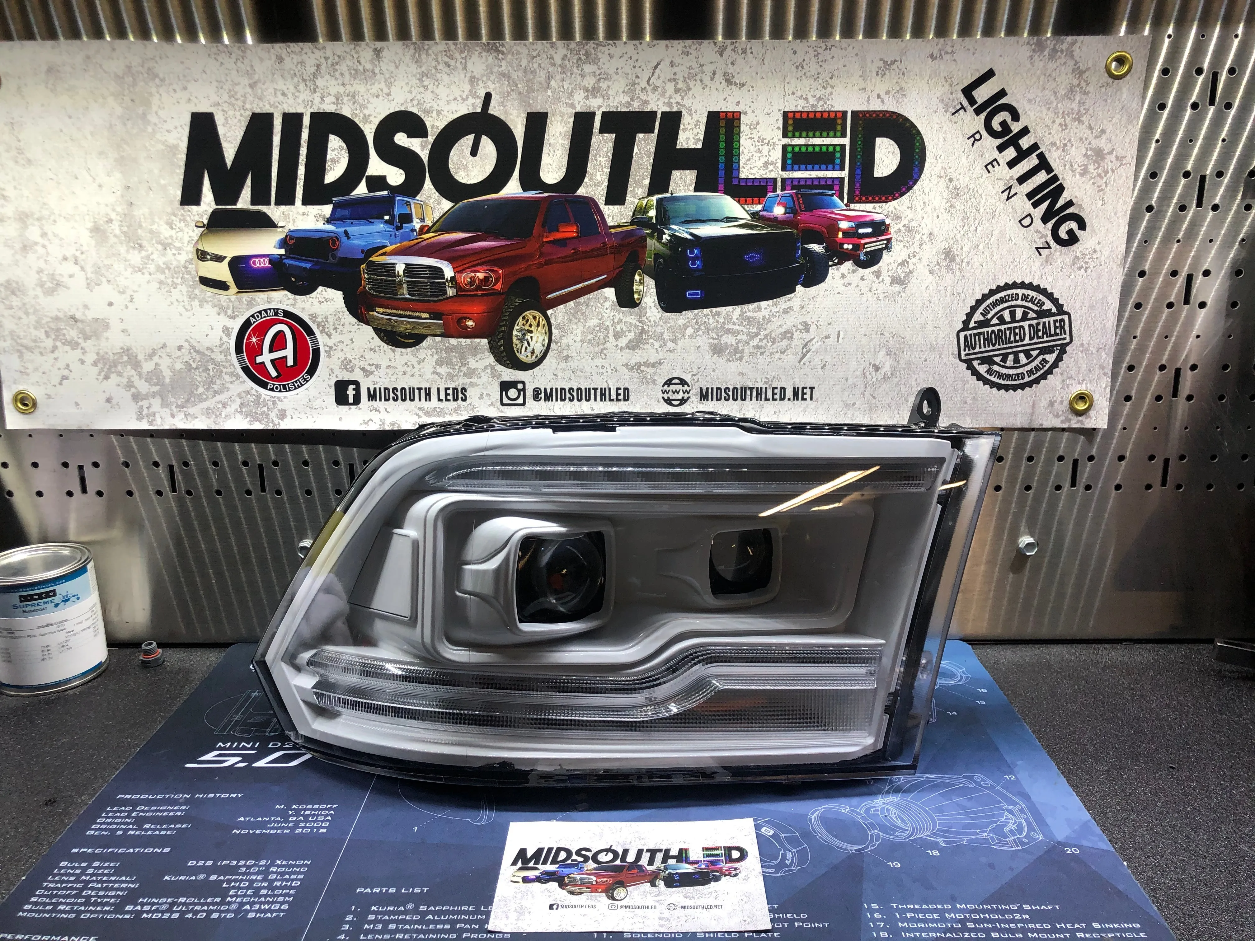 2009-2018 Dodge Ram XB LED Headlights