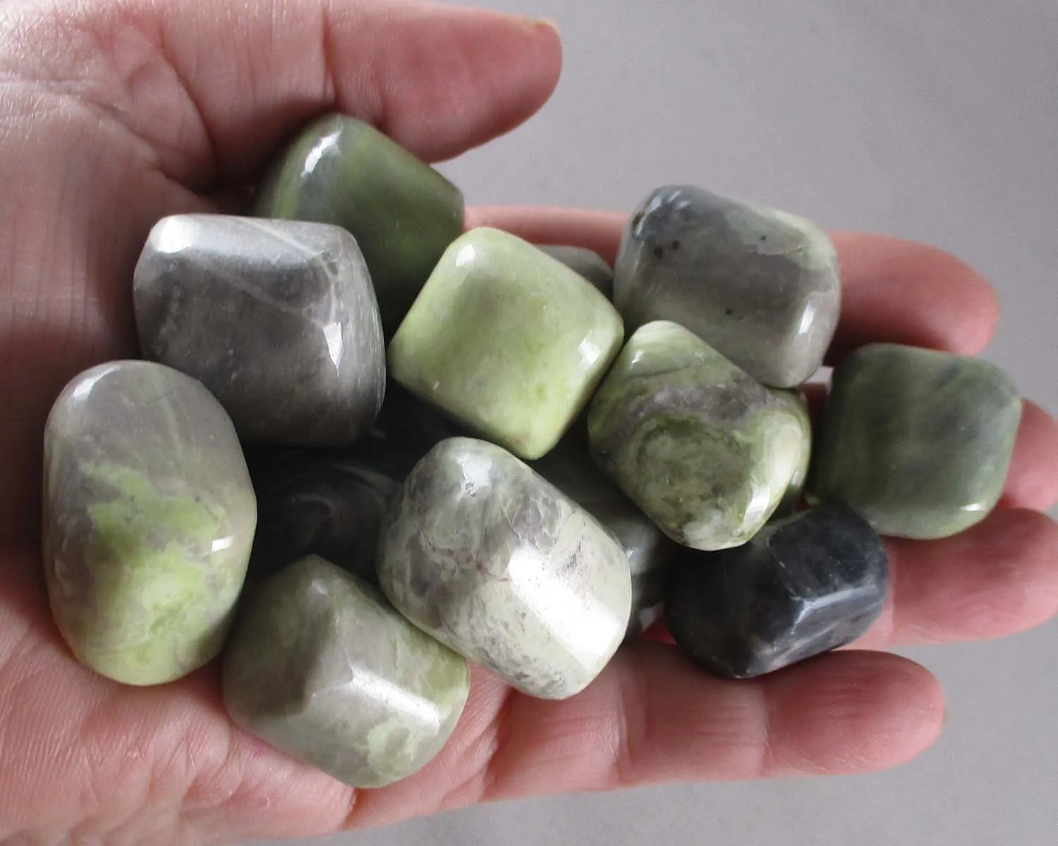 25% OFF!  Infinite Polished Stone (Serpentine) 2pcs T462**