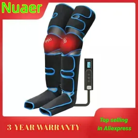 360° Foot air pressure leg massager for blood circulation, body massager, muscle relaxation, lymphatic drainage device