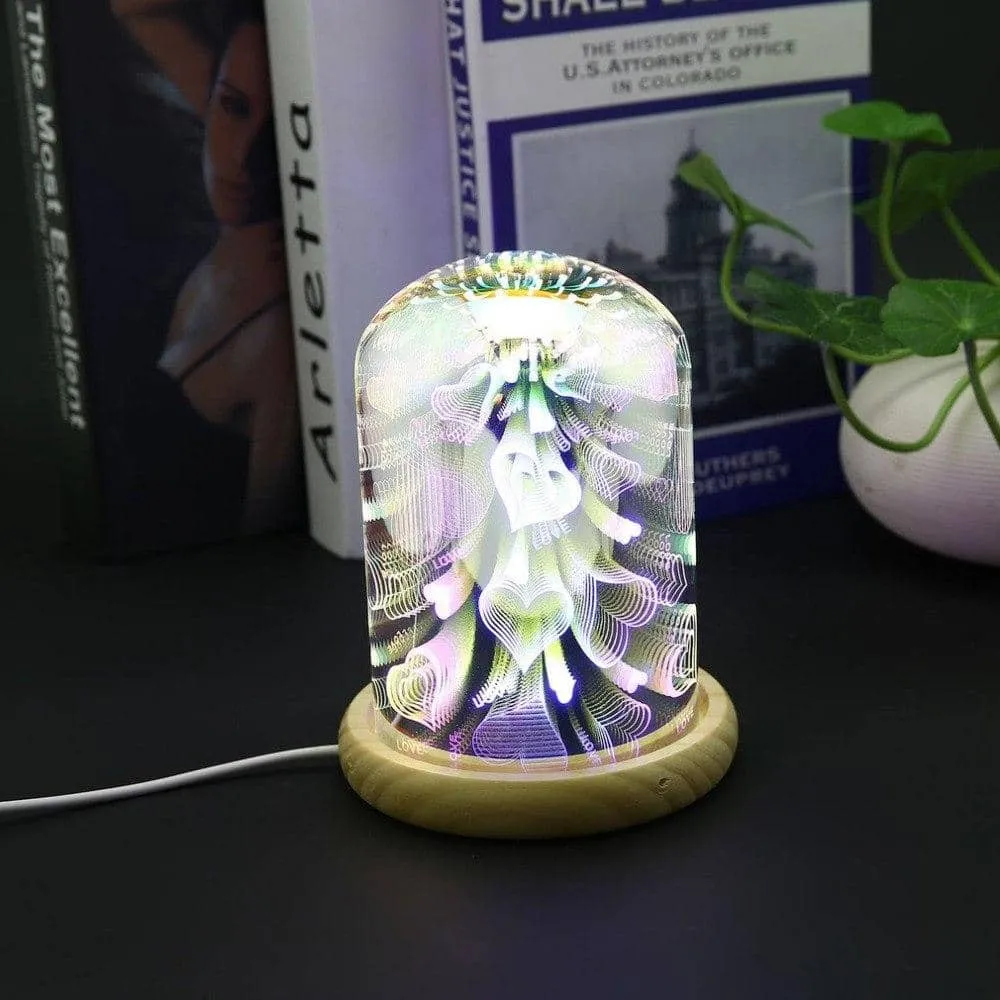 3D Glass Covered LED Lamp