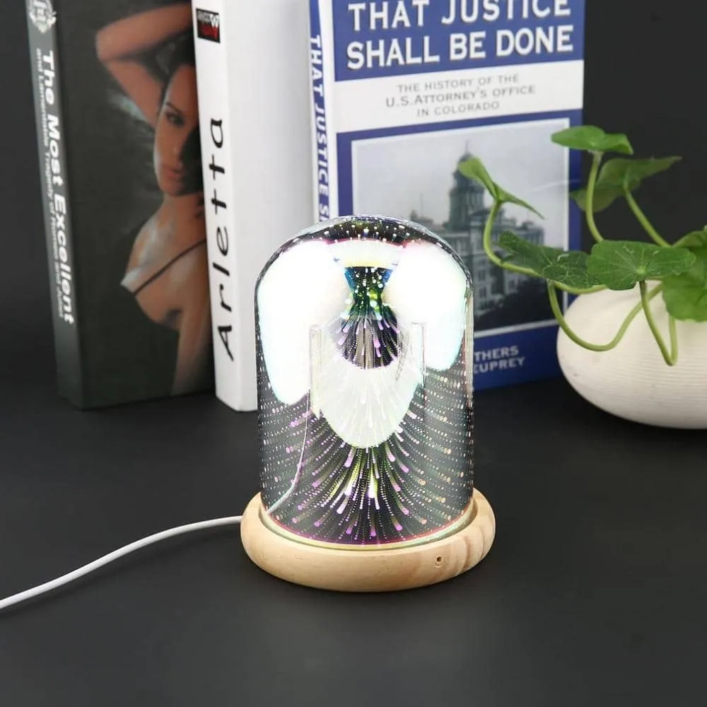 3D Glass Covered LED Lamp