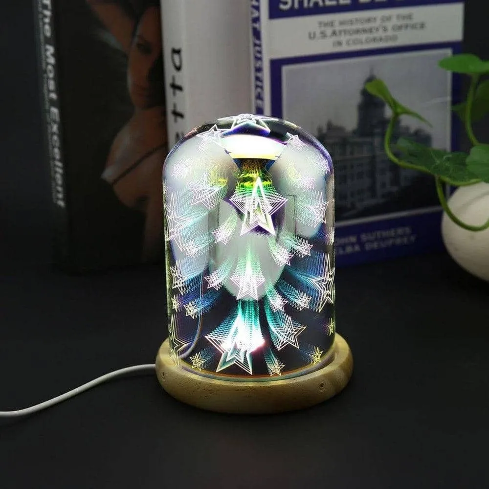 3D Glass Covered LED Lamp
