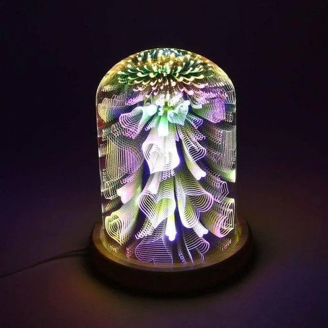 3D Glass Covered LED Lamp