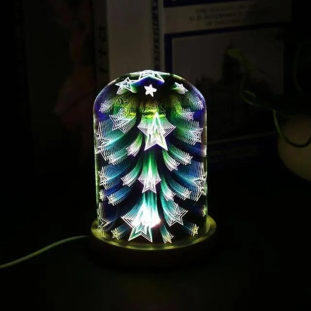 3D Glass Covered LED Lamp