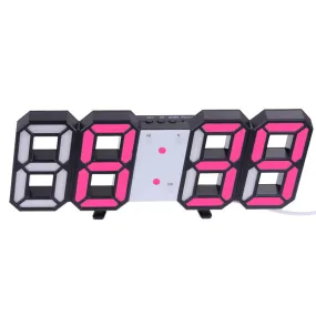 3D Large LED Digital Wall Clock BLXCK NORWAY™