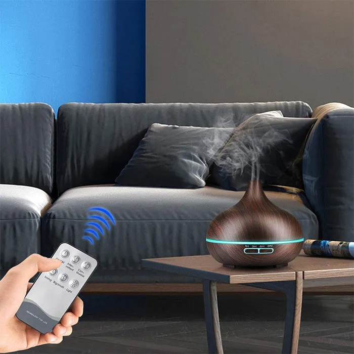 500ml Ultrasonic Humidifier with Remote Control 7 Colors LED