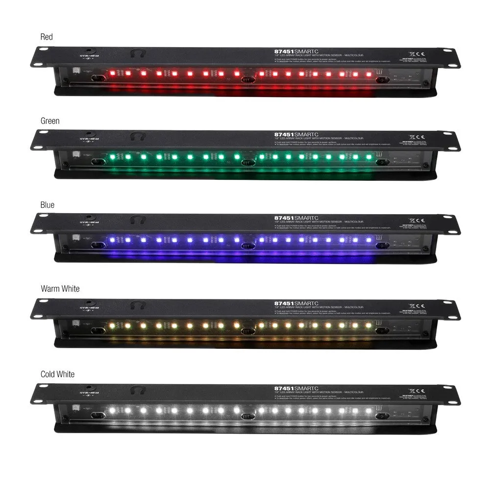 Adam Hall AH-87451SMARTC 19" Led Sensor Rack Light - 1U Multicolour