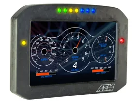AEM CD-7LG Carbon Logging Flush Digital Dash Display w/ Internal 20Hz GPS & Antenna