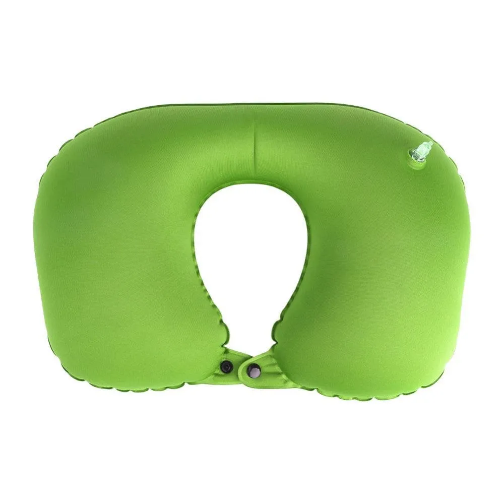 Air Inflatable U-Shaped Travel Neck Pillow Cushion Sxc-02592 Green
