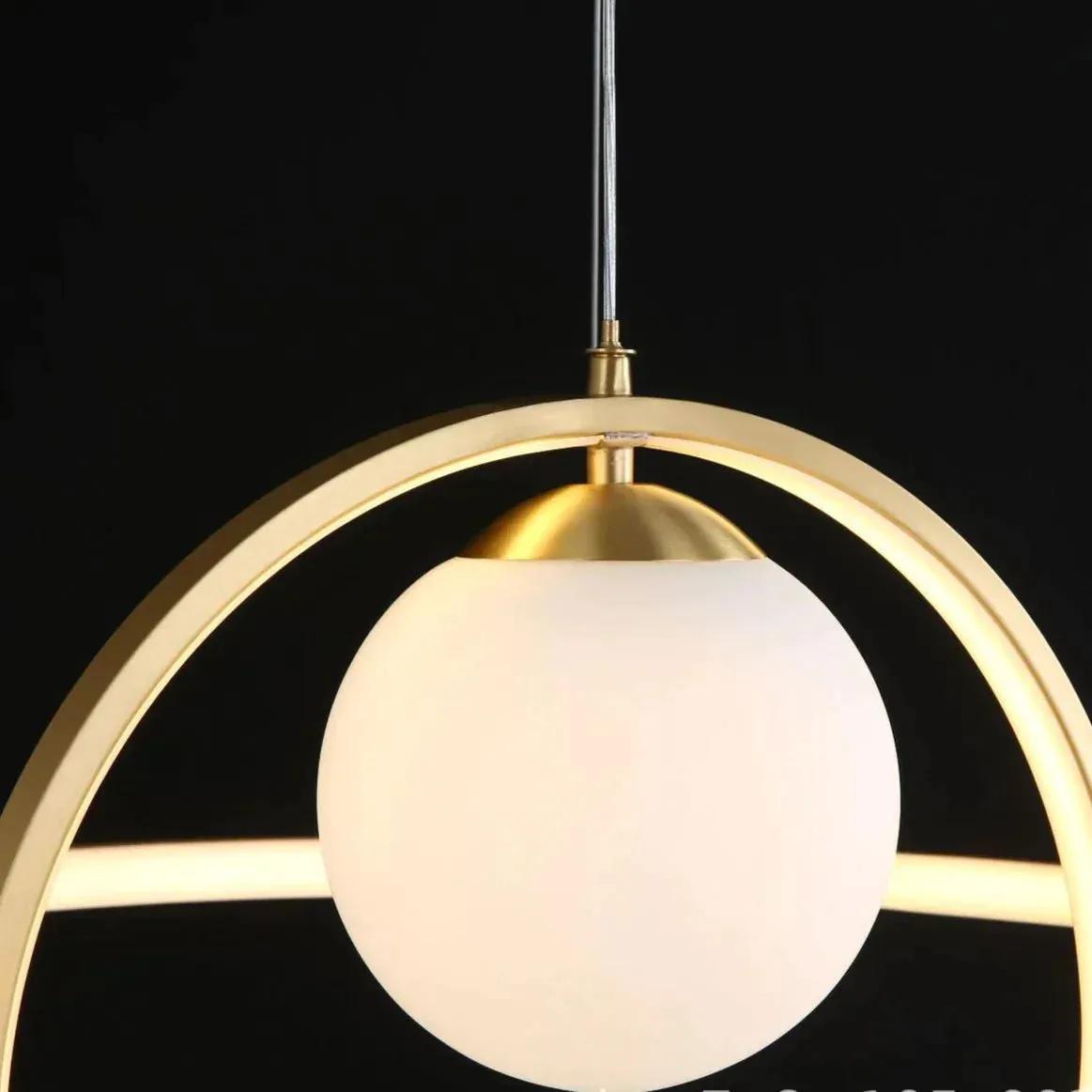 All-copper Creative Lamps Simple Chandelier Luxury Modern Restaurant Nordic Style Minimalist Online Celebrity Lighting
