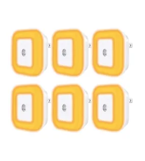 Amber Plug-in Night Lights (6pk)