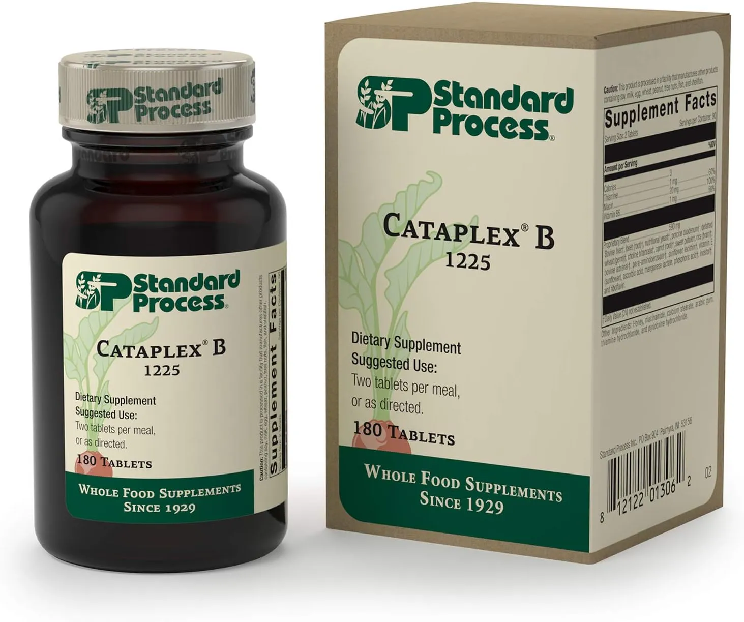B vitamins Standard Process Cataplex B, 180 tablets