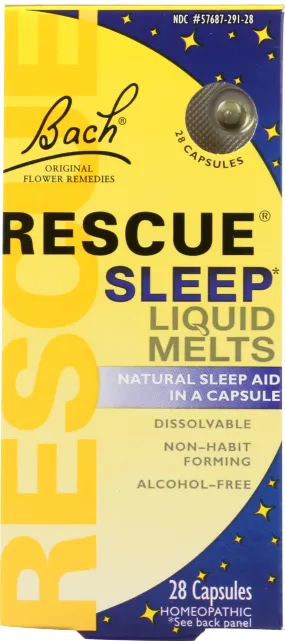Bach Rescue Sleep Liquid Melts 28 Capsules