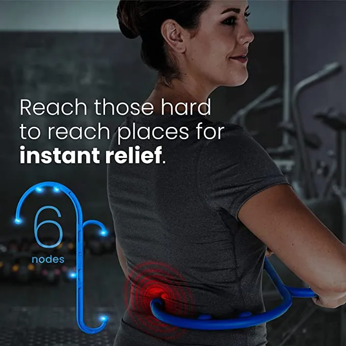 Back & Neck Massager for Trigger Point  Self Massage Hook Cane Therapy
