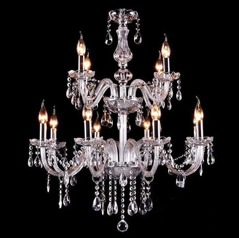 Bedroom Living Room Lamp Hotel European-style Crystal Lamp Restaurant Chandelier Creative Lamps