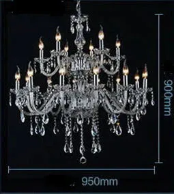 Bedroom Living Room Lamp Hotel European-style Crystal Lamp Restaurant Chandelier Creative Lamps