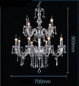 Bedroom Living Room Lamp Hotel European-style Crystal Lamp Restaurant Chandelier Creative Lamps