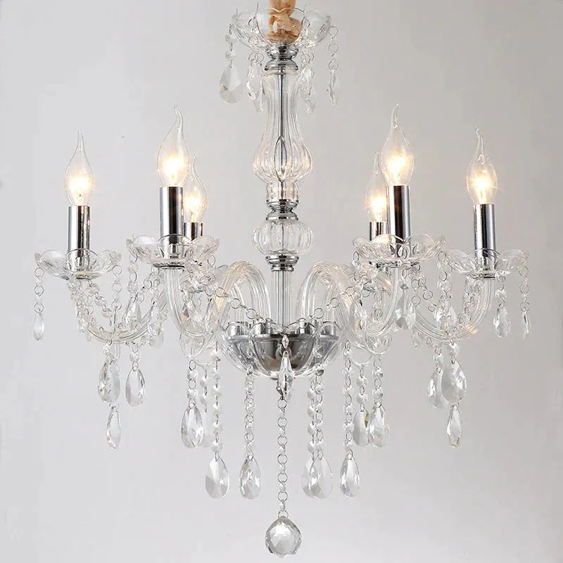 Bedroom Living Room Lamp Hotel European-style Crystal Lamp Restaurant Chandelier Creative Lamps