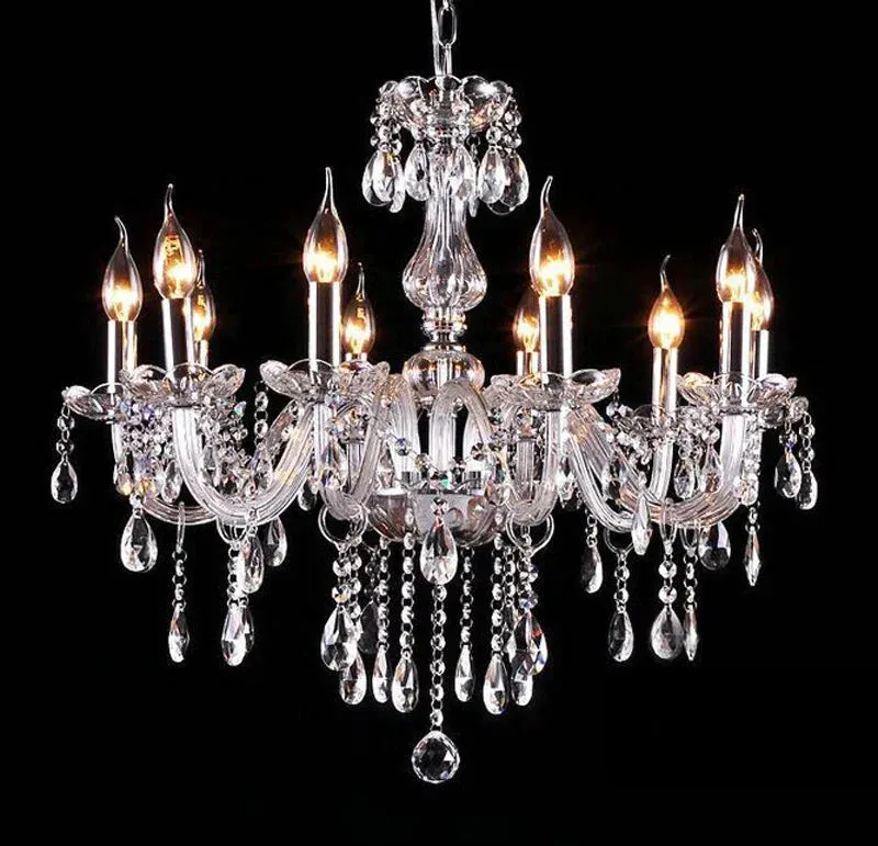 Bedroom Living Room Lamp Hotel European-style Crystal Lamp Restaurant Chandelier Creative Lamps