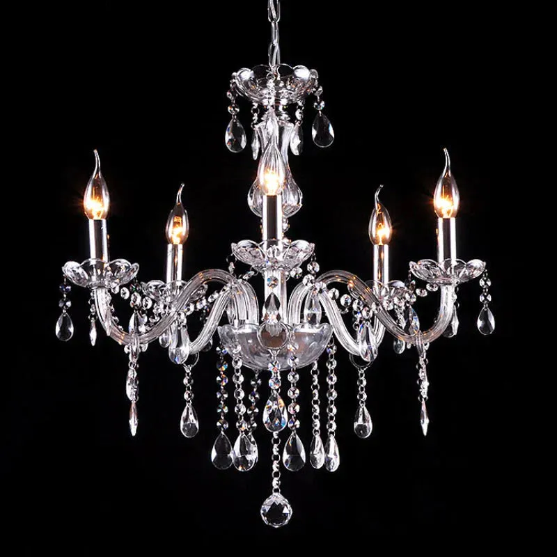 Bedroom Living Room Lamp Hotel European-style Crystal Lamp Restaurant Chandelier Creative Lamps
