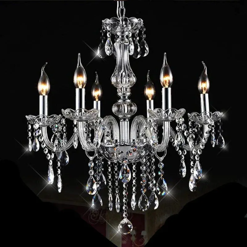 Bedroom Living Room Lamp Hotel European-style Crystal Lamp Restaurant Chandelier Creative Lamps