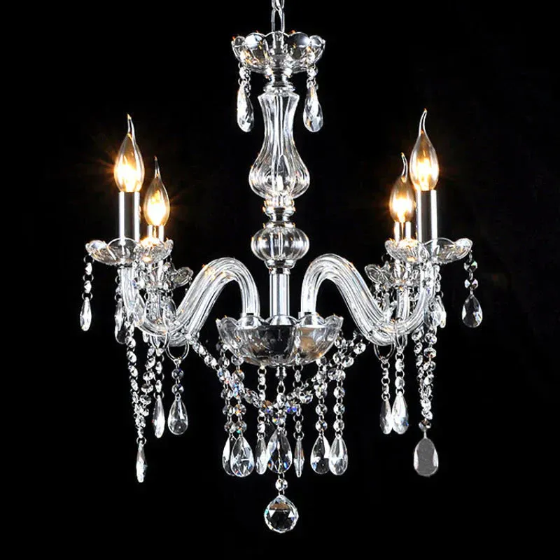 Bedroom Living Room Lamp Hotel European-style Crystal Lamp Restaurant Chandelier Creative Lamps