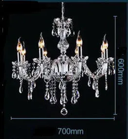 Bedroom Living Room Lamp Hotel European-style Crystal Lamp Restaurant Chandelier Creative Lamps