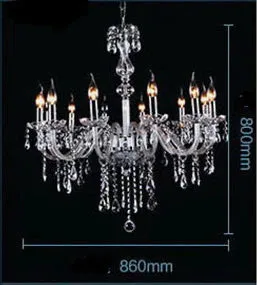 Bedroom Living Room Lamp Hotel European-style Crystal Lamp Restaurant Chandelier Creative Lamps