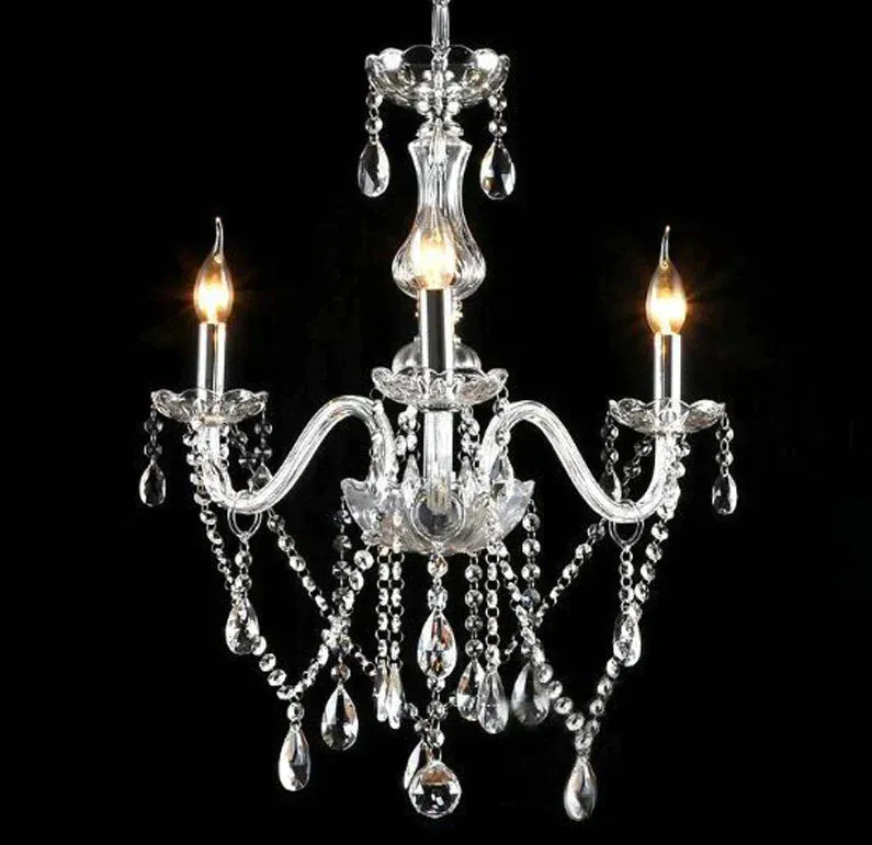 Bedroom Living Room Lamp Hotel European-style Crystal Lamp Restaurant Chandelier Creative Lamps