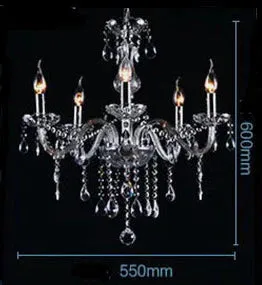 Bedroom Living Room Lamp Hotel European-style Crystal Lamp Restaurant Chandelier Creative Lamps