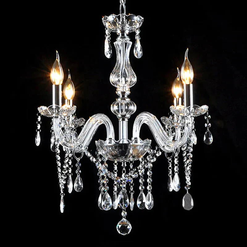 Bedroom Living Room Lamp Hotel European-style Crystal Lamp Restaurant Chandelier Creative Lamps