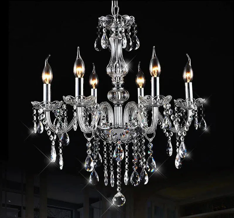 Bedroom Living Room Lamp Hotel European-style Crystal Lamp Restaurant Chandelier Creative Lamps