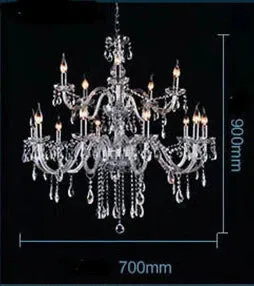 Bedroom Living Room Lamp Hotel European-style Crystal Lamp Restaurant Chandelier Creative Lamps