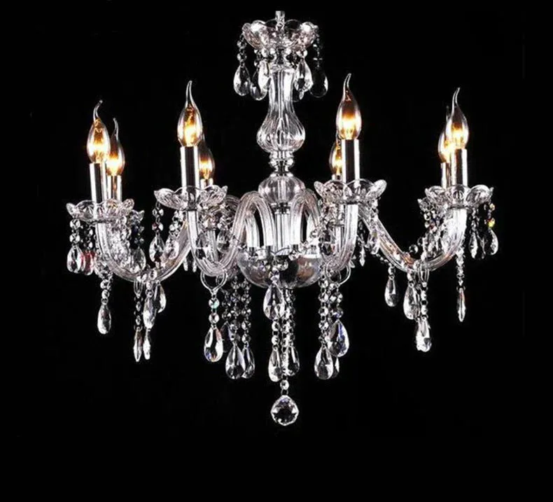 Bedroom Living Room Lamp Hotel European-style Crystal Lamp Restaurant Chandelier Creative Lamps