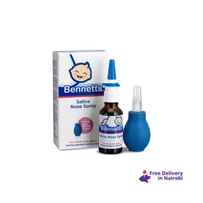 Bennetts Saline Nose Spray and nasal Aspirator