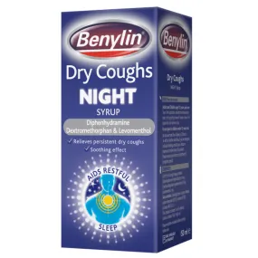 Benylin Dry Coughs Night Syrup - 150ml (P)(A)