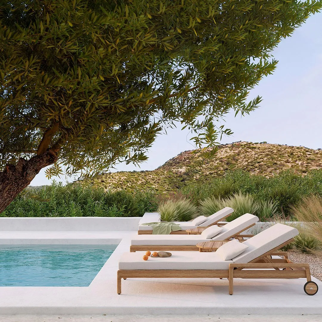 Boucle Outdoor Lumbar Cushion