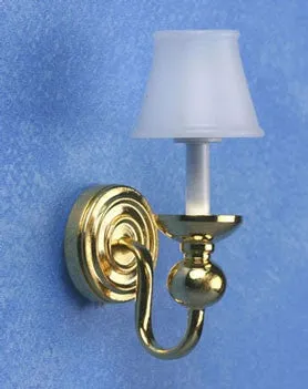 Candlestick Wall Sconce with Shade, BACKORDERED