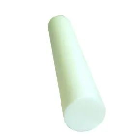 CanDo® Round Therapy Foam Roller White Polyethylene Foam 6 X 36 Inch - Fabrication Enterprises  Mfr# 30-2100