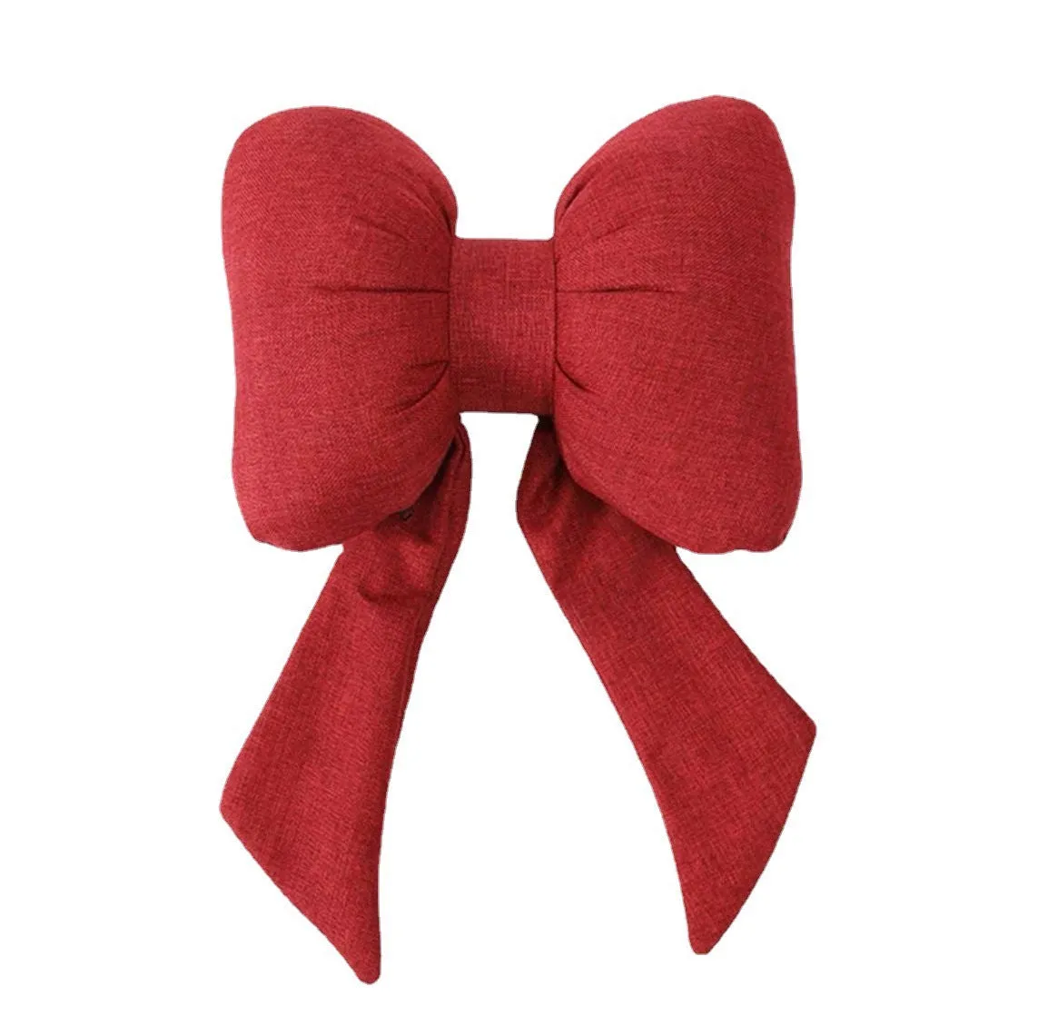Car Seat Headrest Neck Rest Cushion, Big Bowknot Streamer Shaped