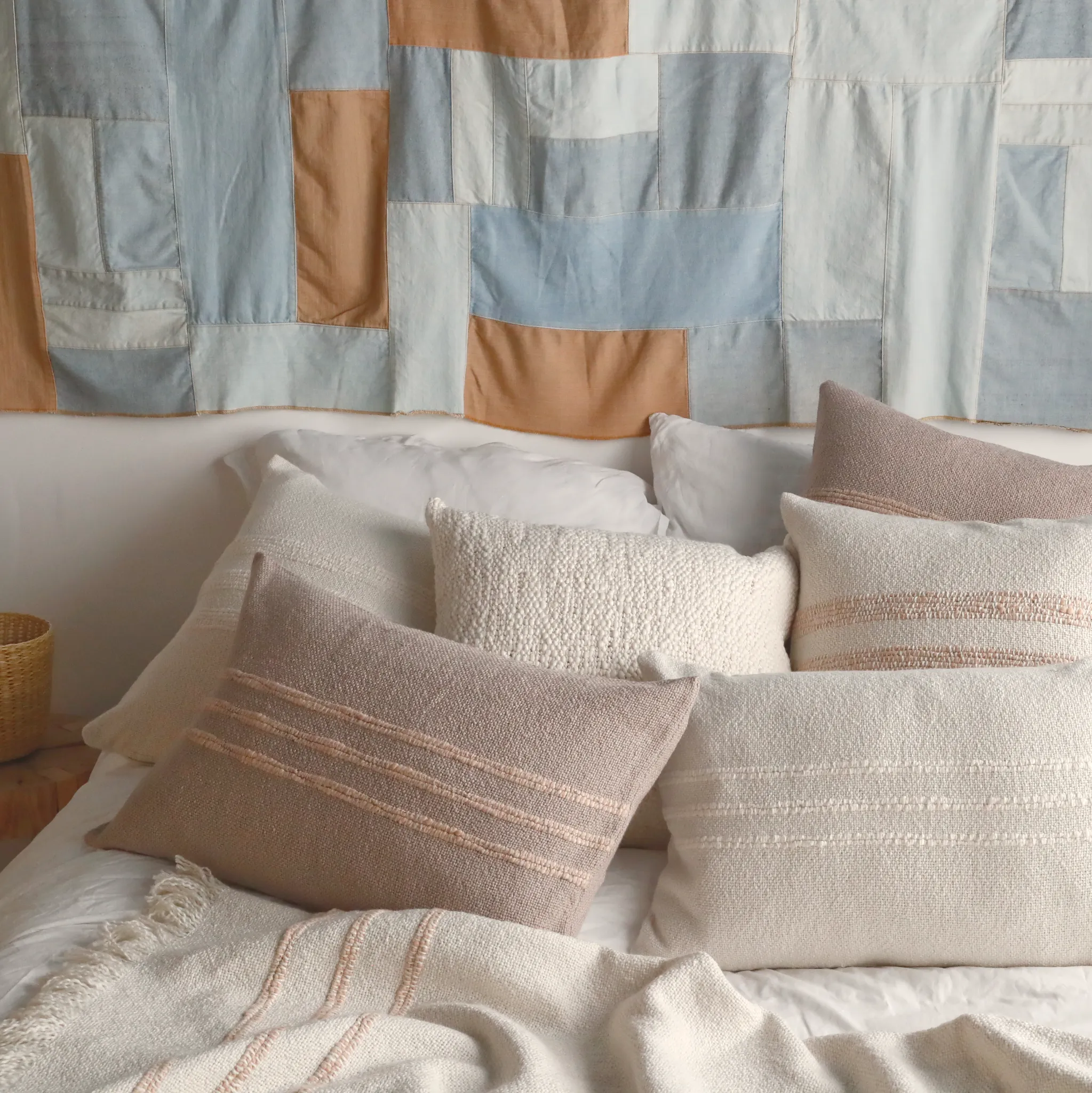 Caral Taupe Lumbar Pillow