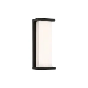 Case 14 in. LED Outdoor Wall Sconce 3000K Black Finish